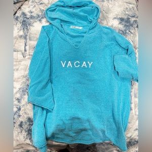 Blue vacay sweater